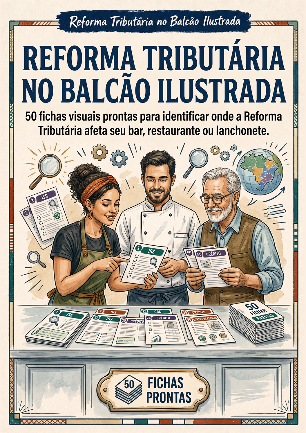 Capa — Reforma Tributária no Balcão Ilustrada