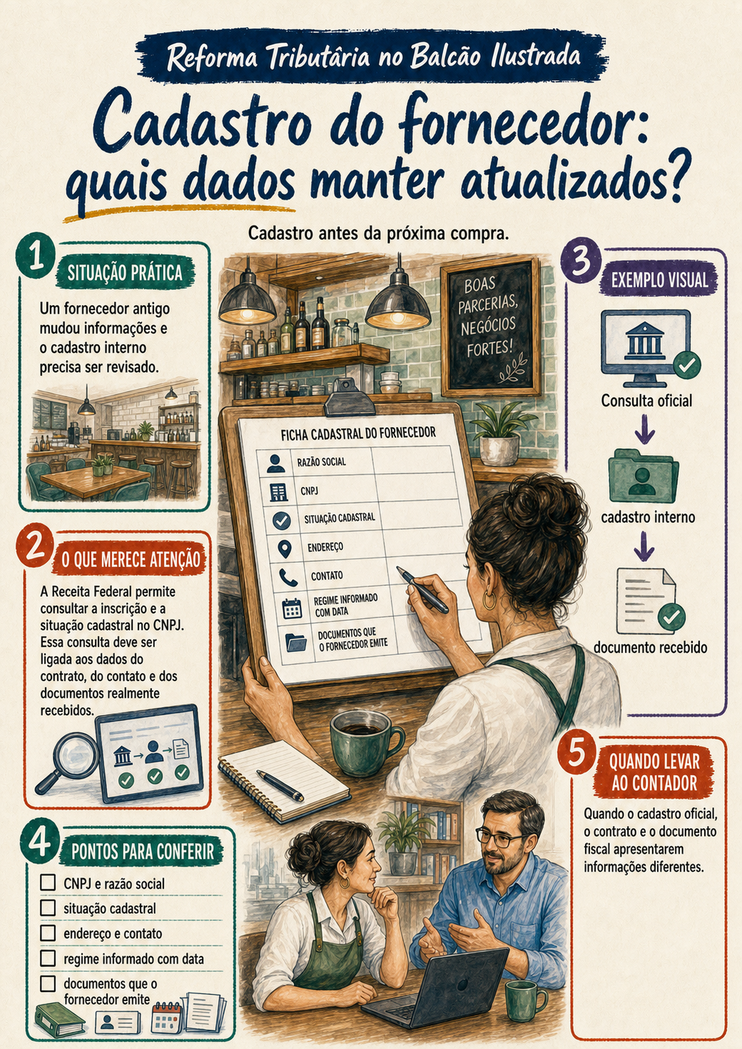 Prévia — Cadastro do fornecedor: quais dados manter atualizados?